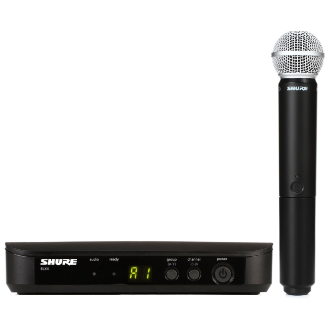 میکروفن دستی بی سیم شور SHURE BLX24/SM58 Handheld Wireless Microphone