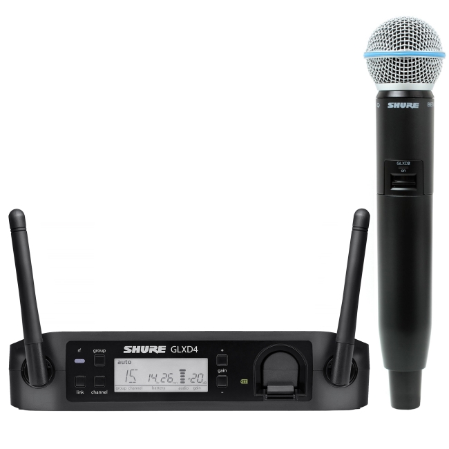 میکروفن دستی بی سیم شور SHURE GLXD24/B58 Wireless Microphone